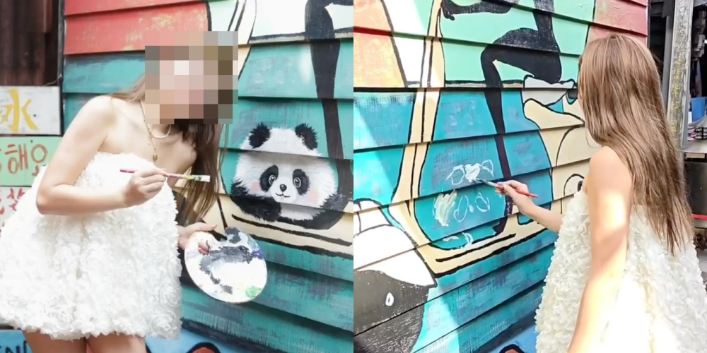 Wanita China 'Selamba' Ubah Mural Di Pulau Pinang