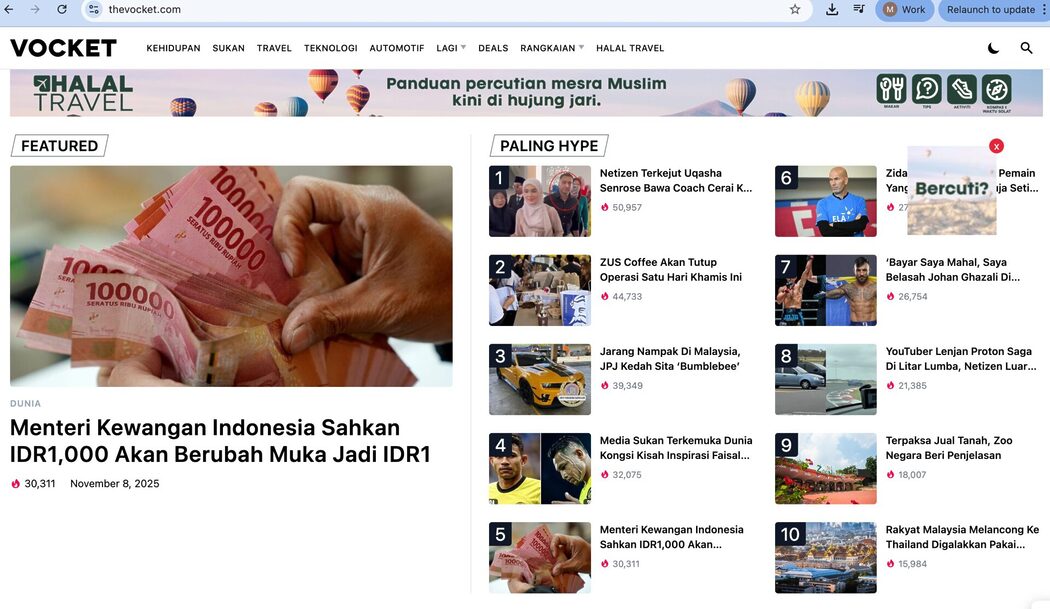 REV Media Group Mengukuhkan Dominasi dalam Pasaran Melayu dengan Pemerolehan Penuh The Vocket 2 REV Media Group Mengukuhkan Dominasi dalam Pasaran Melayu dengan Pemerolehan Penuh The Vocket