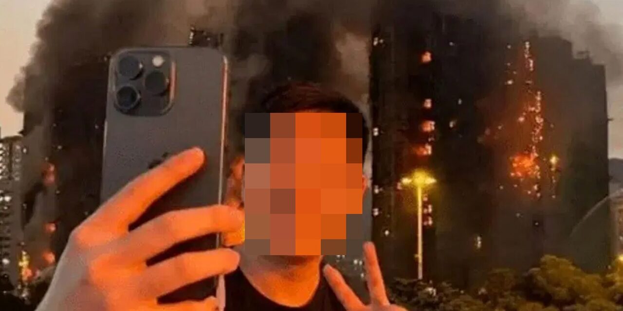 YouTuber Ditahan Lepas Bergambar Dengan Isyarat 'Peace' Berlatarkan Insiden Kebakaran Hong Kong