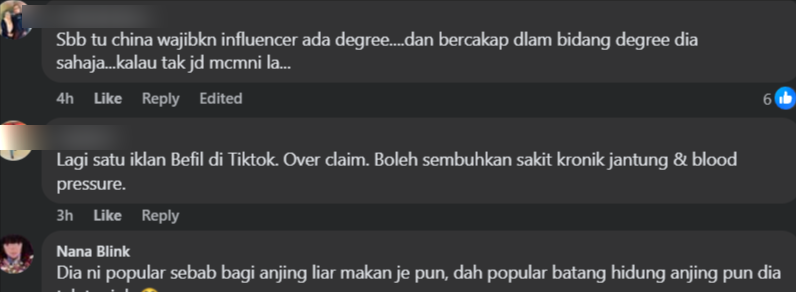 'Sebab Tu China Wajibkan Influencer Ada Degree,' Netizen Sindir Influencer 'Overclaim' Produk Boleh Rawat Penyakit 3 Serangkai 2 'Sebab Tu China Wajibkan Influencer Ada Degree,' Netizen Sindir Influencer 'Overclaim' Produk Boleh Rawat Penyakit 3 Serangkai