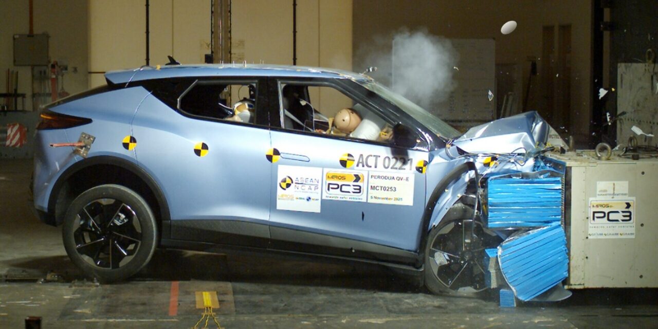 Perodua QV-E Dapat 5 Bintang ASEAN NCAP