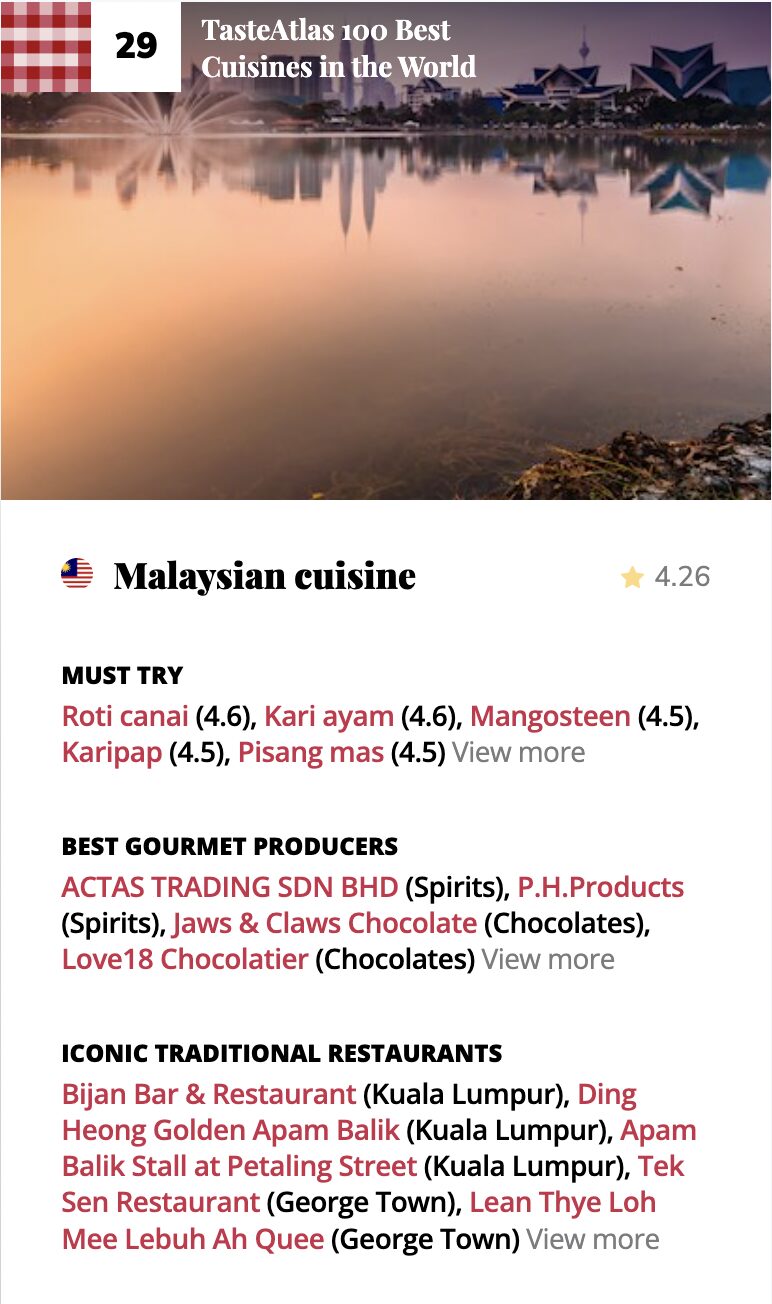 Roti Canai, Karipap, Kari Ayam Dari Malaysia Disenarai Masakan Terbaik Dunia 2025/2026