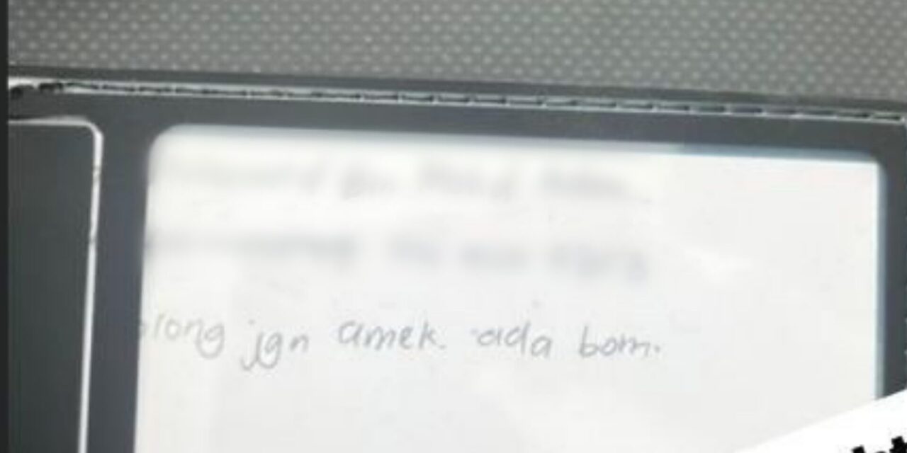 Tak Nak Kawan Kacau Beg Punca Lelaki Tulis Ancaman Bom