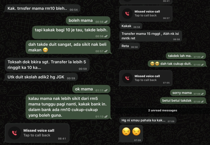 Pelajar Universiti Buntu Mak Selalu Minta Duit, Guna Sentimen Agama Bila Tak Dapat