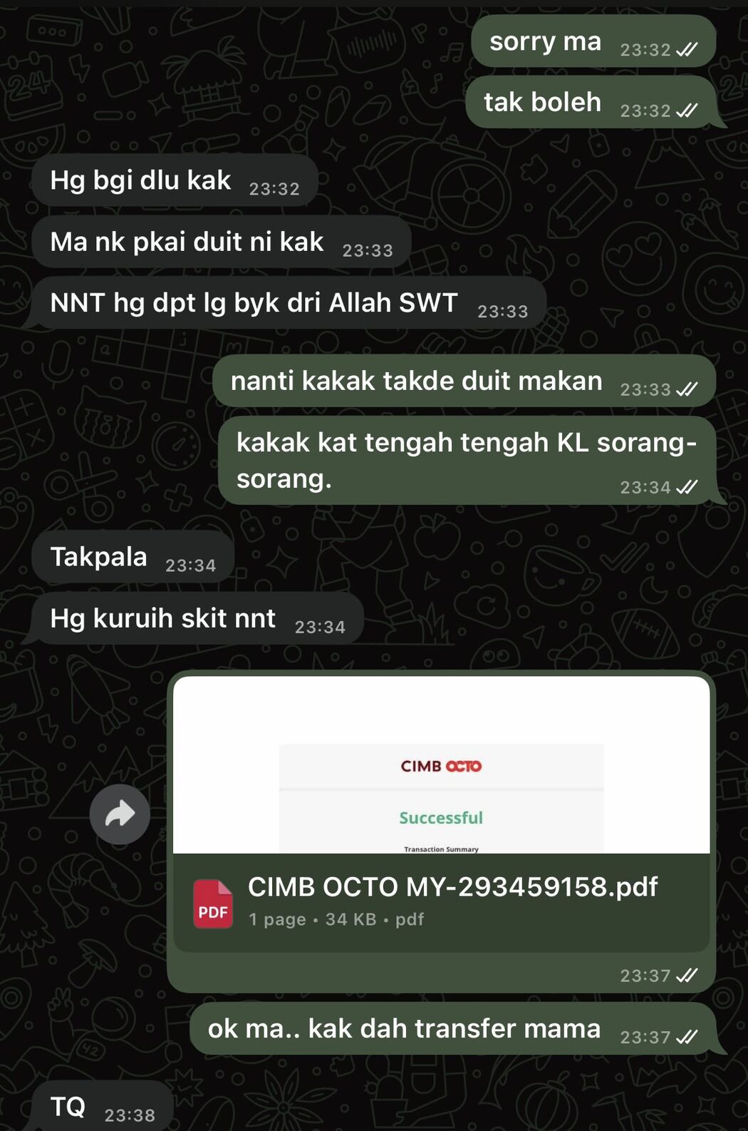 Pelajar Universiti Buntu Mak Selalu Minta Duit, Guna Sentimen Agama Bila Tak Dapat