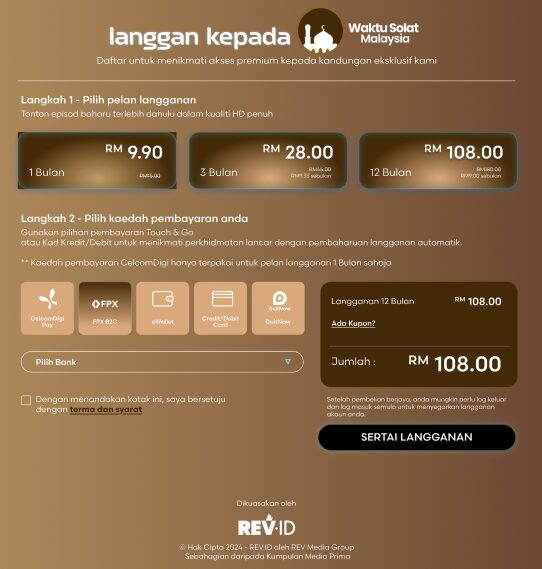 Waktu Solat Malaysia Kini Bebas Iklan, Tawar Akses Ciri Premium Kepada Pelanggan