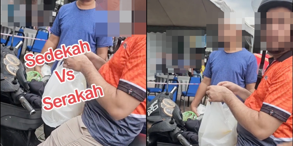 Siap Sorok Dalam Sejadah, Tindakan Lelaki Ini Tegur Warga Asing 'Bolot' Makanan Infak Raih Pujian