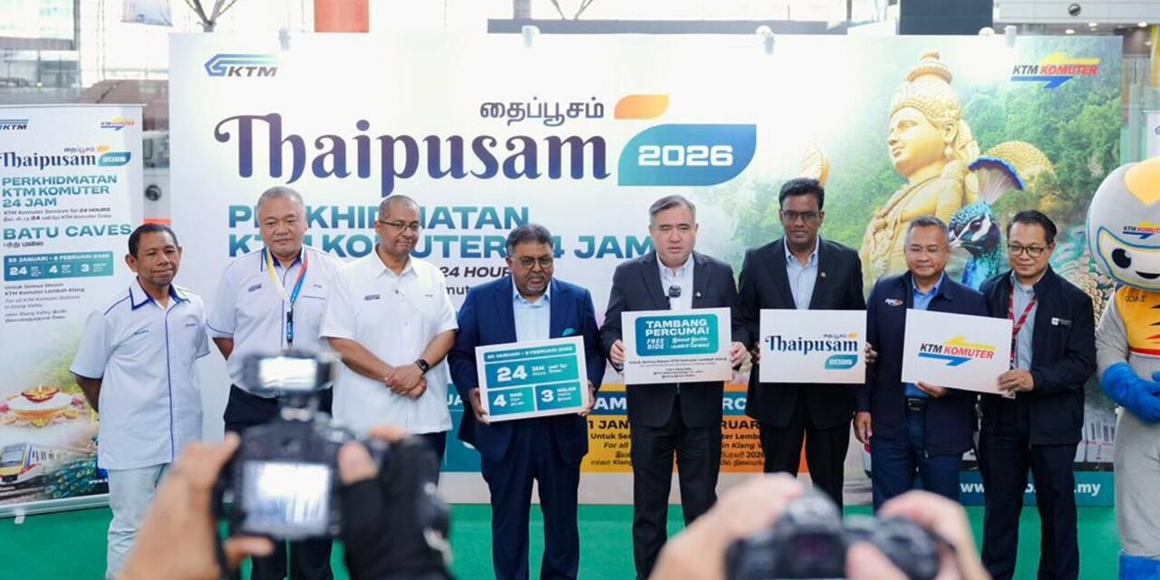Thaipusam 2026: Tambang Percuma 2 Hari, Operasi 24 Jam KTMB Selama 4 Hari