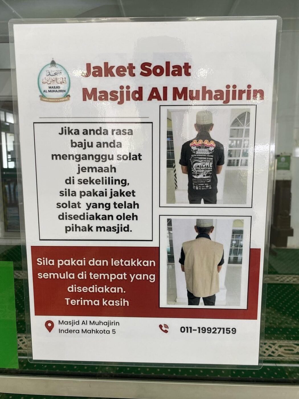 Tak Perlu Balik Tukar Baju, Masjid Sediakan Jaket Elak Gangguan Visual Dalam Saf Dipuji Ramai 2 Tak Perlu Balik Tukar Baju, Masjid Sediakan Jaket Elak Gangguan Visual Dalam Saf Dipuji Ramai