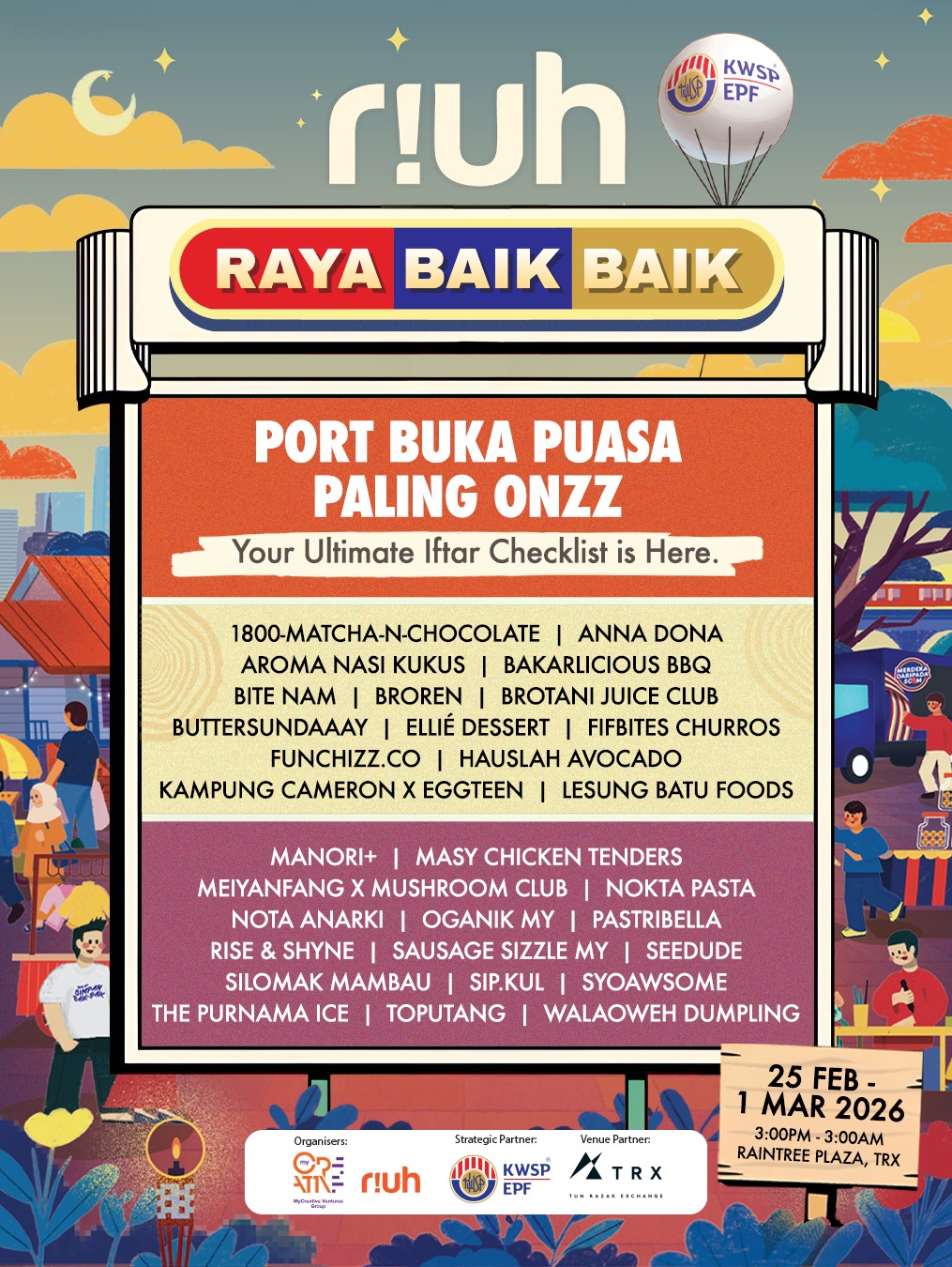 Suasana Kampung Di Tengah TRX! Ini Sebab RIUH Raya Baik Baik 2026 Buat Ramai Excited 5 Riuh Raya Baik Baik 2026