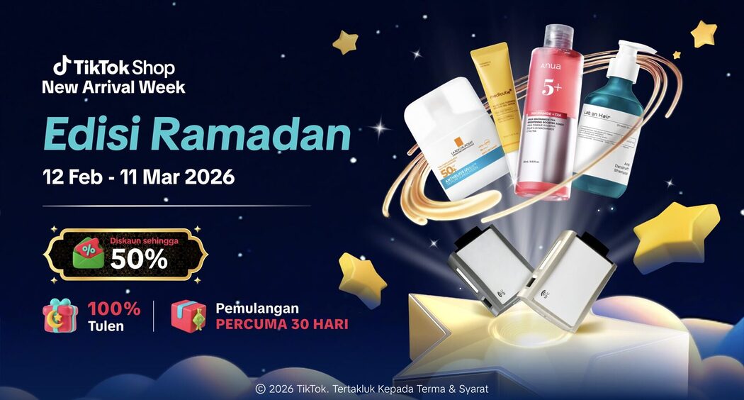 TikTok Shop Ramadan Super Brand Day: Diskaun Sehingga 50% & Penghantaran PERCUMA!