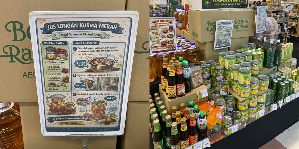 Mudah & Cepat, AEON Taman Universiti Dipuji Sediakan Sudut Khas Resipi Viral Khairul Aming