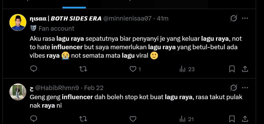Netizen Akui 'Bernanah' Telinga Dengar Lagu Raya Influencer Yang Mencabar Kesabaran Di Bulan Puasa