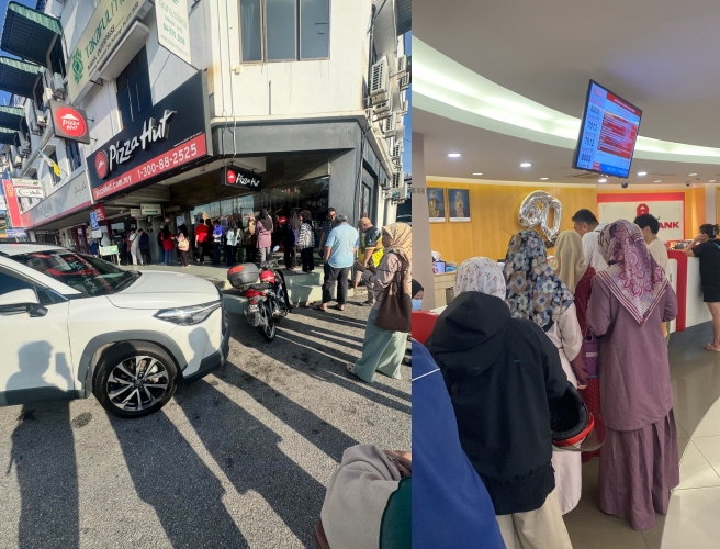 Nombor Giliran 'Licin', Ramai Mula Serbu Bank Untuk Tukar Duit Raya Hari Ini