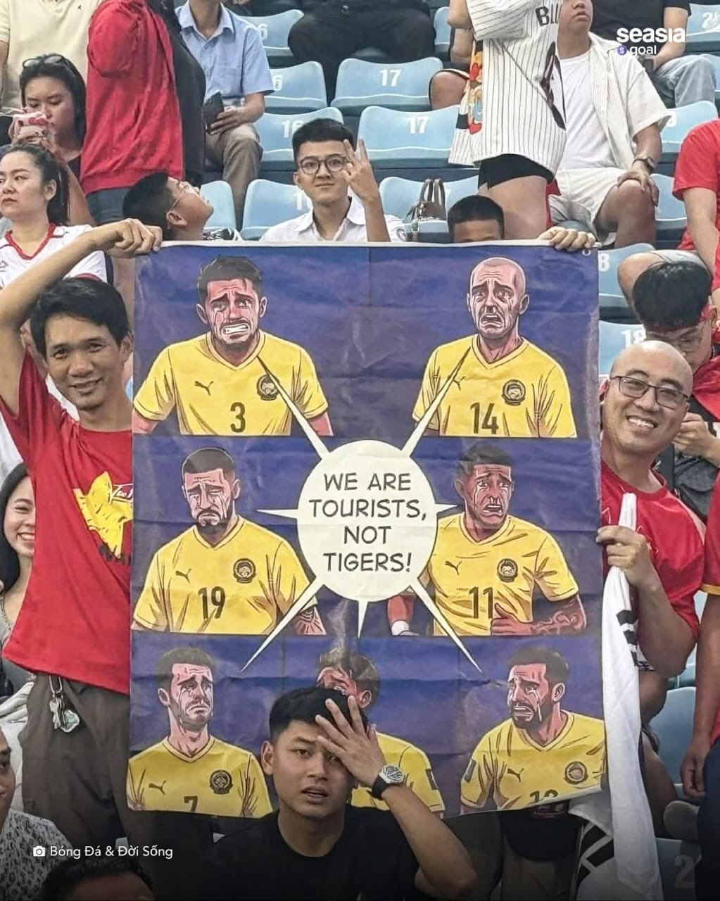 'Kami Pelancong Bukan Harimau,' Penyokong Vietnam Sindir 7 Pemain Warisan Harimau Malaya Yang Digantung 2 troll