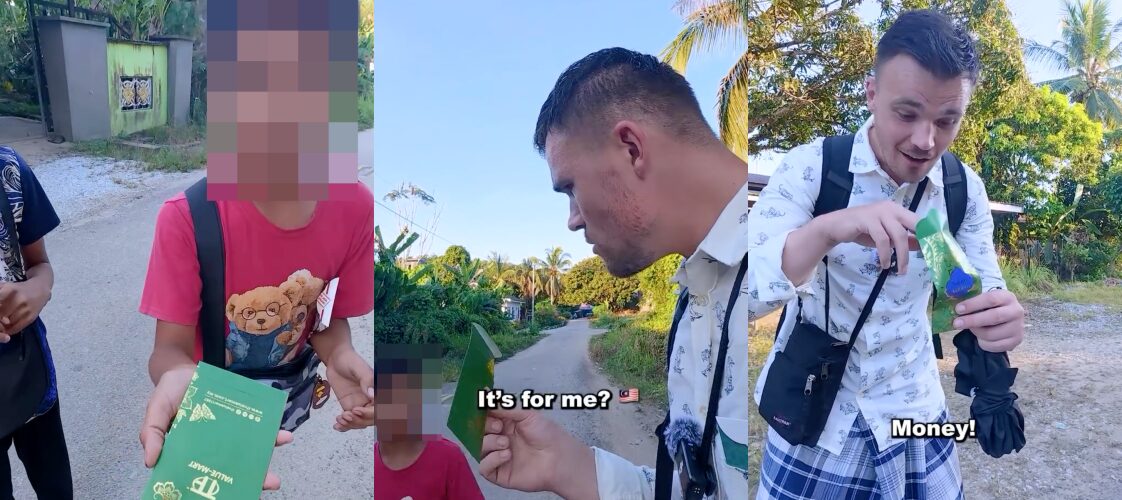 Kanak-Kanak Malaysia Beri Duit Raya Dituduh Gimik? Mat Saleh Ini 'Sekolahkan' Netizen Seberang