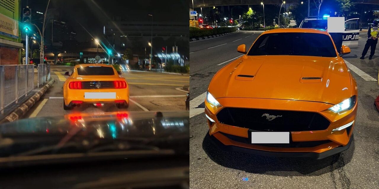 'Kantoi' 2 Kali Dengan PDRM, JPJ Dalam Masa Sebulan, Mustang Dipandu Peguam Muda Disita