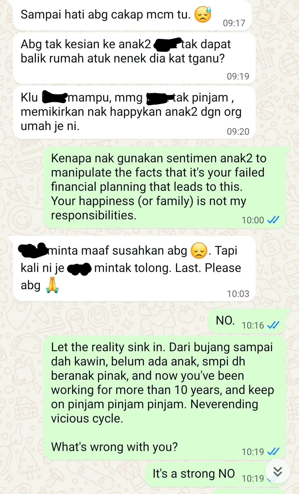 'Aku Bukan ATM Bergerak' - Abang Bidas Adik 'Menekan' Ingin Pinjam RM1,000 Untuk Beraya