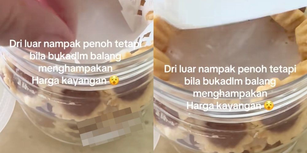 'Indah Khabar Dari Rupa' - Pembeli Tepuk Dahi Lihat Kuantiti Sebenar Tart Nenas Dalam Balang Ini