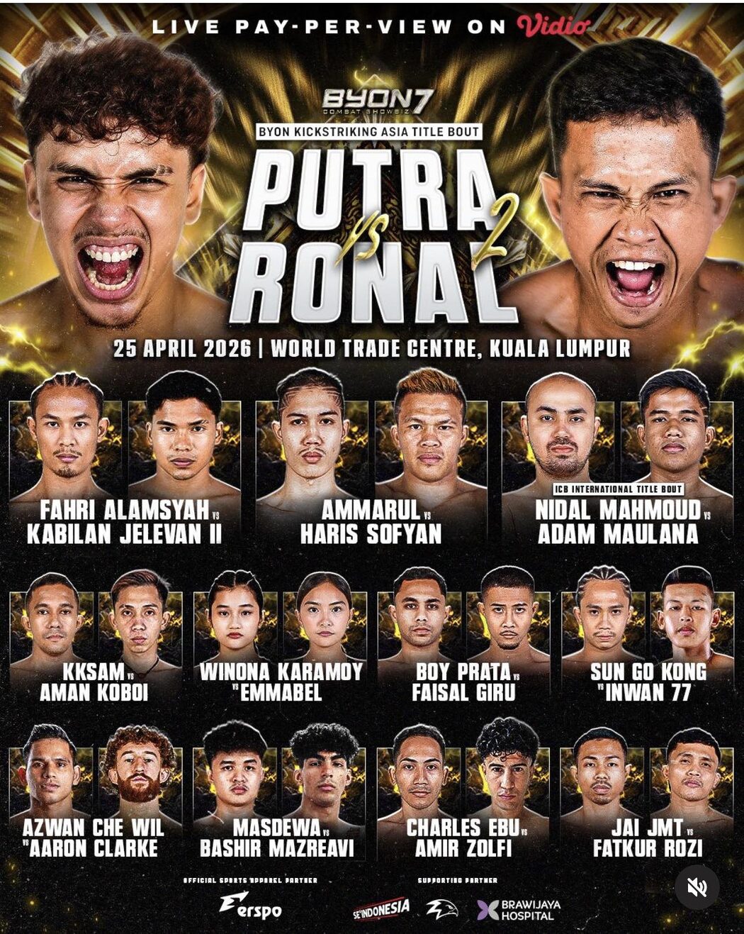 BYON Combat Showbiz 7 Tembusi Malaysia, Kuala Lumpur Jadi Pentas Aksi Penuh Debaran 2 BYON Combat Showbiz 7 Tembusi Malaysia, Kuala Lumpur Jadi Pentas Aksi Penuh Debaran