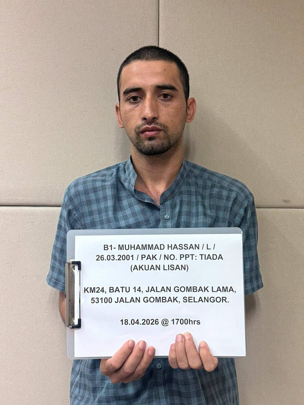 JIM Berjaya Berkas Semula Suspek Warga Pakistan Yang Meloloskan Diri Daripada Polis