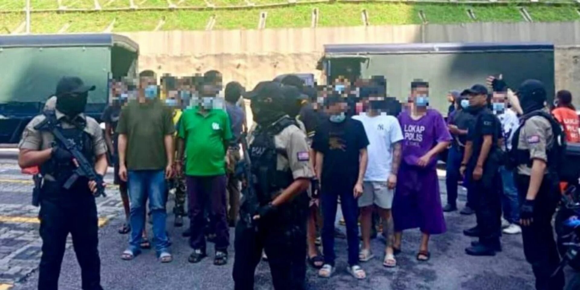 Polis Tahan 43 Individu Disyaki 'Geng Bertopeng' Serang Pusat Hiburan