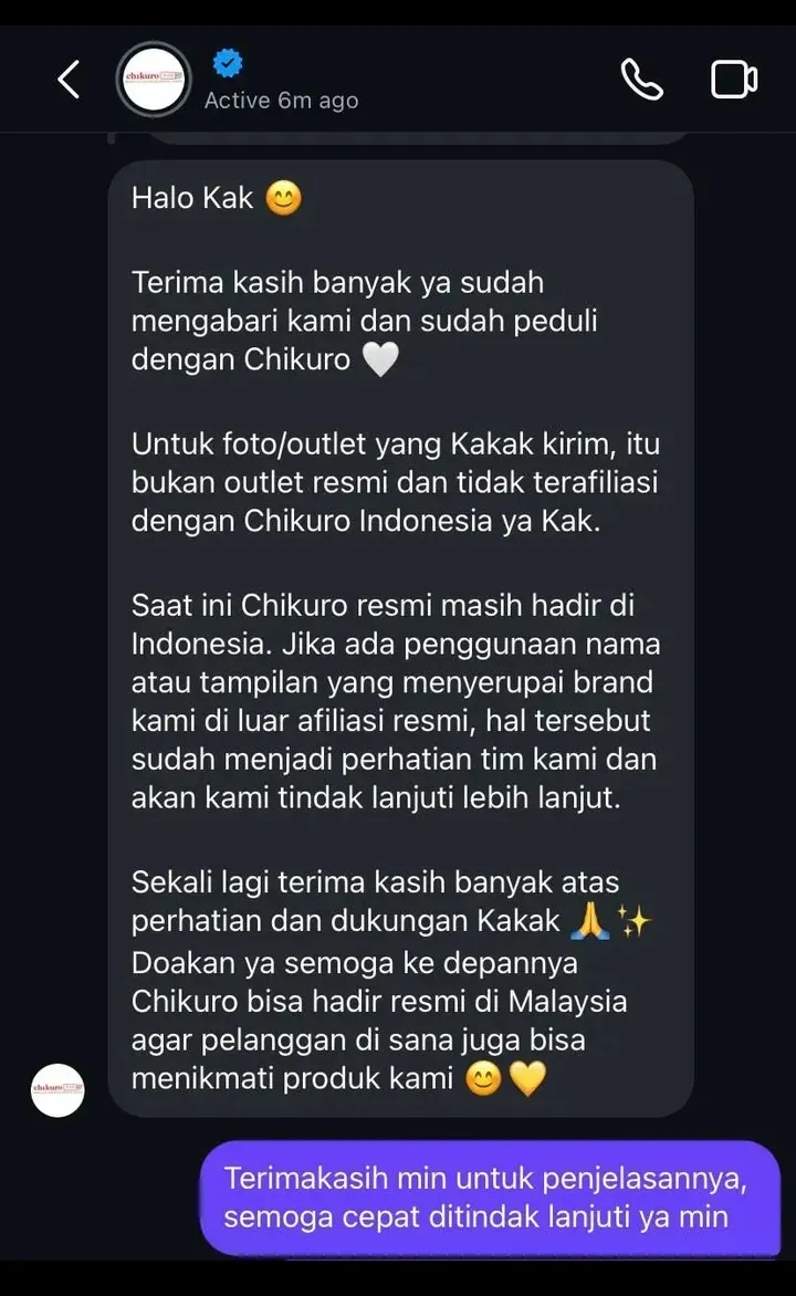 Tular Dakwaan Chikuro Buka Cawangan Di Malaysia? Ini Respon Pihak Pengurusan Di Indonesia