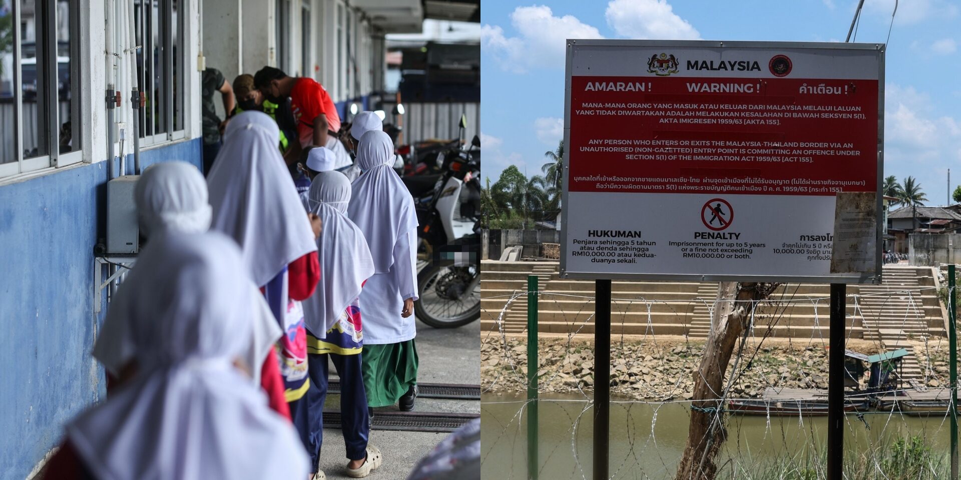 Pelajar Sekolah Dilarang Rentas Sempadan Sungai Golok-Thailand Secara Haram