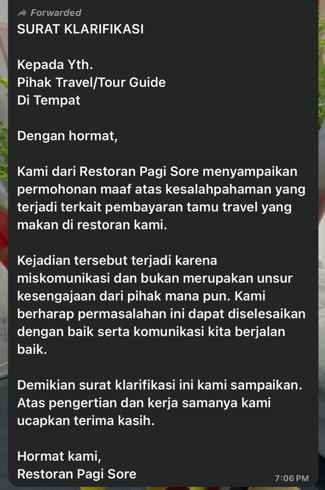 'Nasib Baik Ada Resit...' - Pengalaman Ngeri Warga Malaysia Dituduh Lari Bil Di Restoran Popular Jakarta
