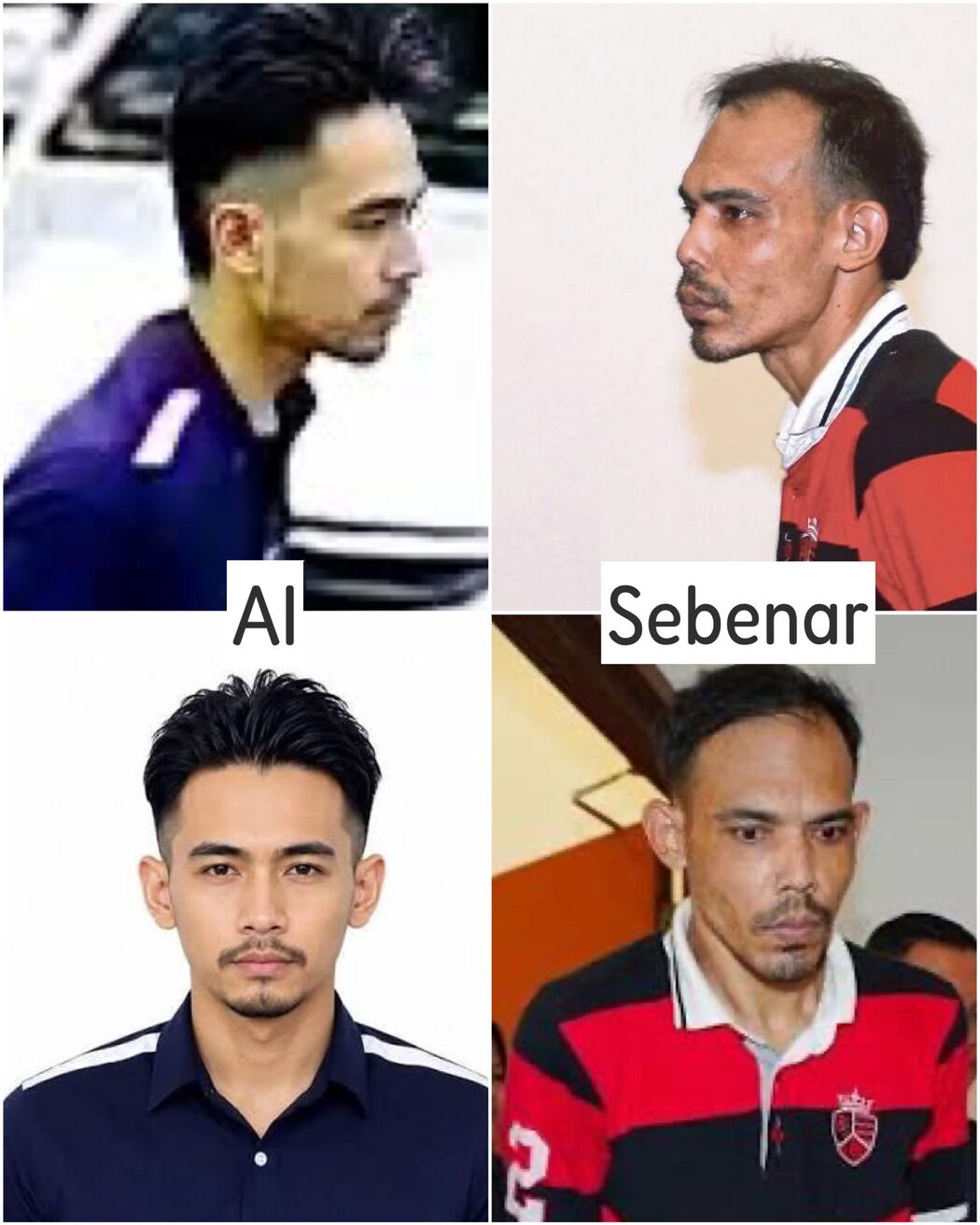 ‘Sapa Memandai Guna AI!’ - Muka Suspek Terus Berubah Lari Bentuk Asal, Netizen Mula Pertikai
