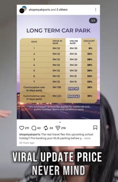 Isu Bayar Parkir LTCP KLIA RM381: MAHB Beri Penjelasan, Namun Influencer Tampil Dengan Bukti Baharu 6 Isu Bayar Parkir LTCP KLIA RM381: MAHB Beri Penjelasan, Namun Influencer Tampil Dengan Bukti Baharu