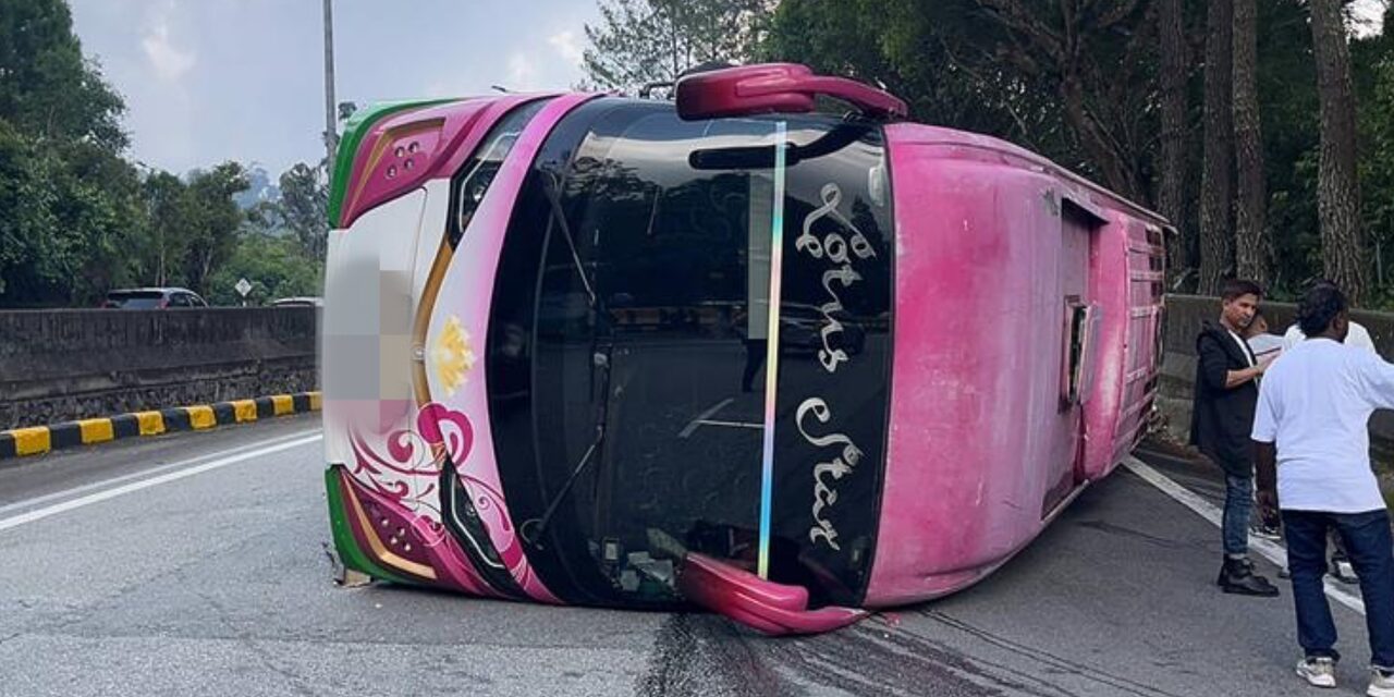 Kemalangan Bas Persiaran Di Genting Highlands: 7 Warga Asing Cedera, 3 Kenderaan Terlibat