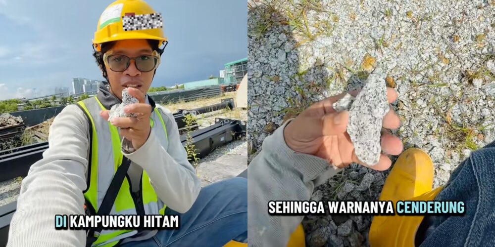 Pekerja Binaan Indonesia Kongsi Fakta Menarik: Kenapa Batu Di Malaysia Berwarna Putih?