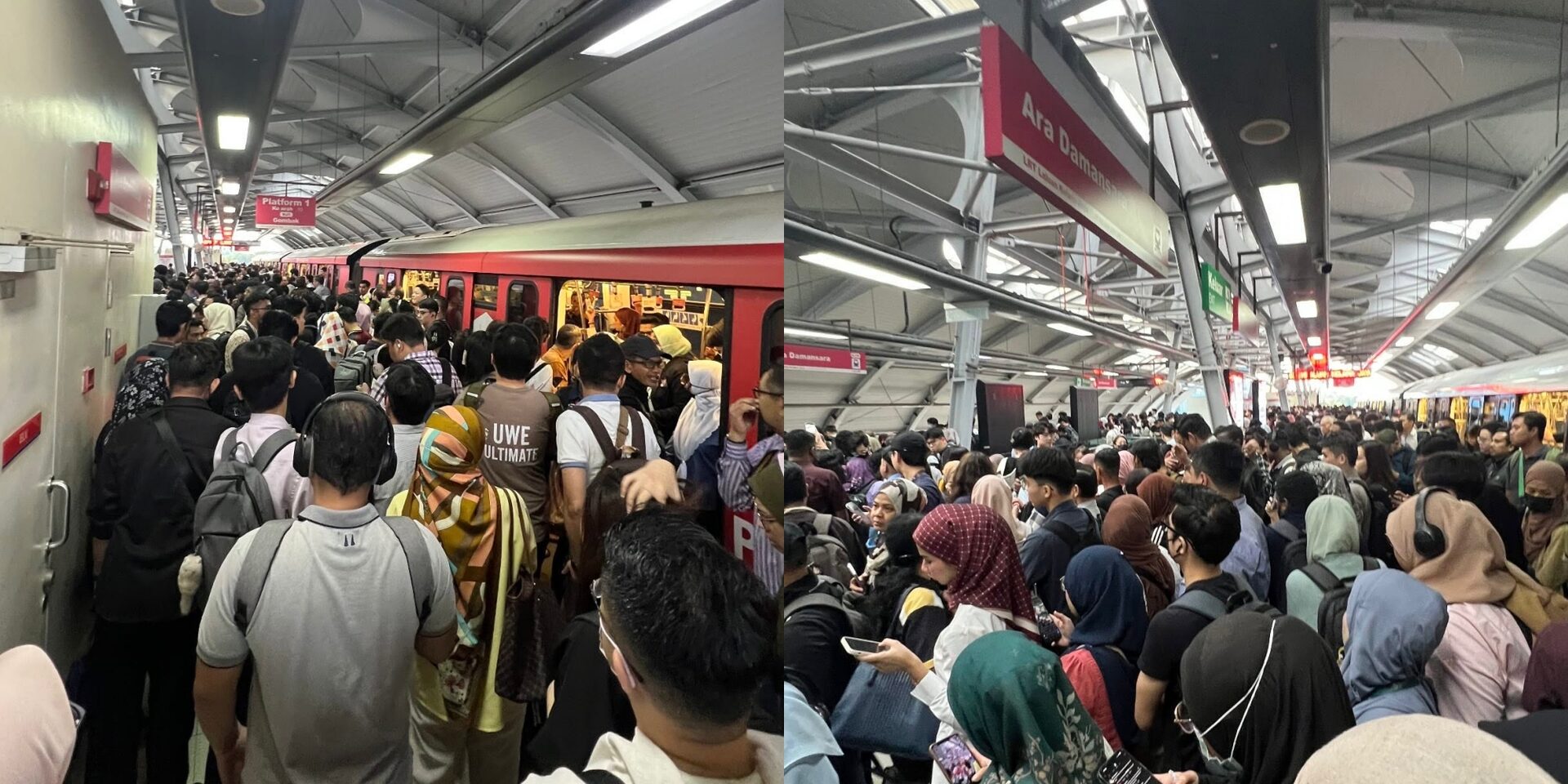 Ramai Lewat Ke Pejabat: LRT Kelana Jaya Alami Gangguan Pagi Ini