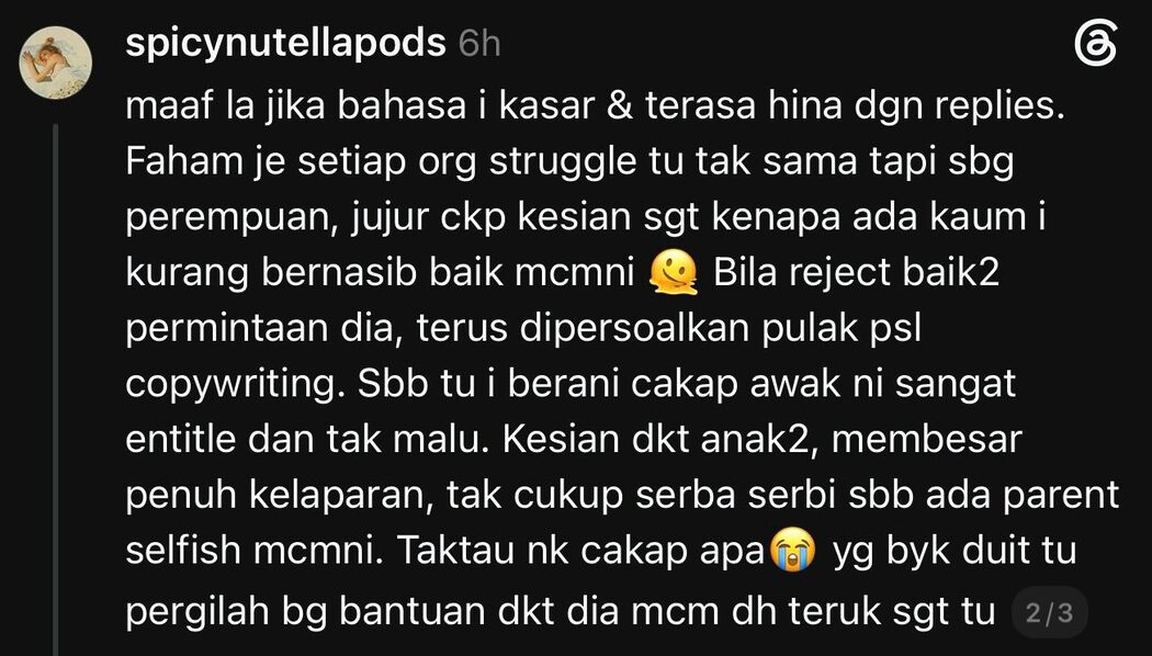 Mula Tawar Makan Percuma, Peniaga Didakwa 'Tolak' Keluarga Lapar Kerana Hanya Marketing 2 Mula Tawar Makan Percuma, Peniaga Didakwa 'Tolak' Keluarga Lapar Kerana Hanya Marketing