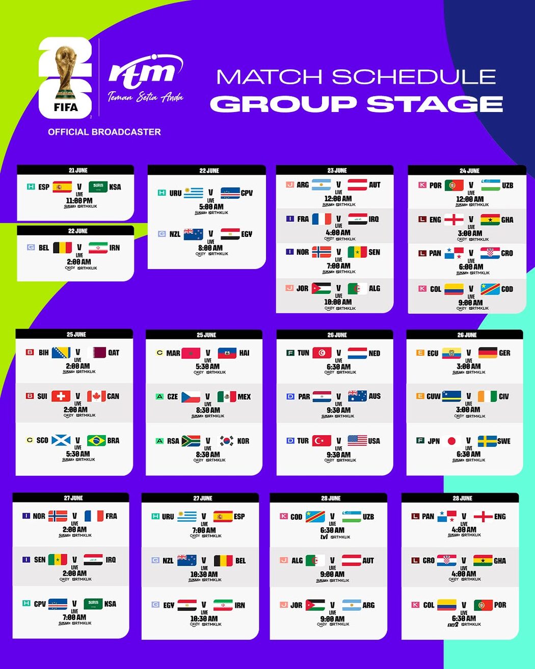 Info Siaran Langsung Piala Dunia 2026 3 Info Siaran Langsung Piala Dunia 2026