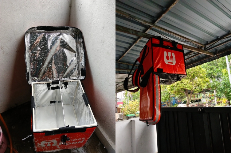 'Nampak Hal Kecil Tapi Besar Di Mata Pelanggan' - Rider Dipuji Basuh Beg Delivery Pada Setiap Minggu Demi Kebersihan 2 'Nampak Hal Kecil Tapi Besar Di Mata Pelanggan' - Rider Dipuji Basuh Beg Delivery Pada Setiap Minggu Demi Kebersihan