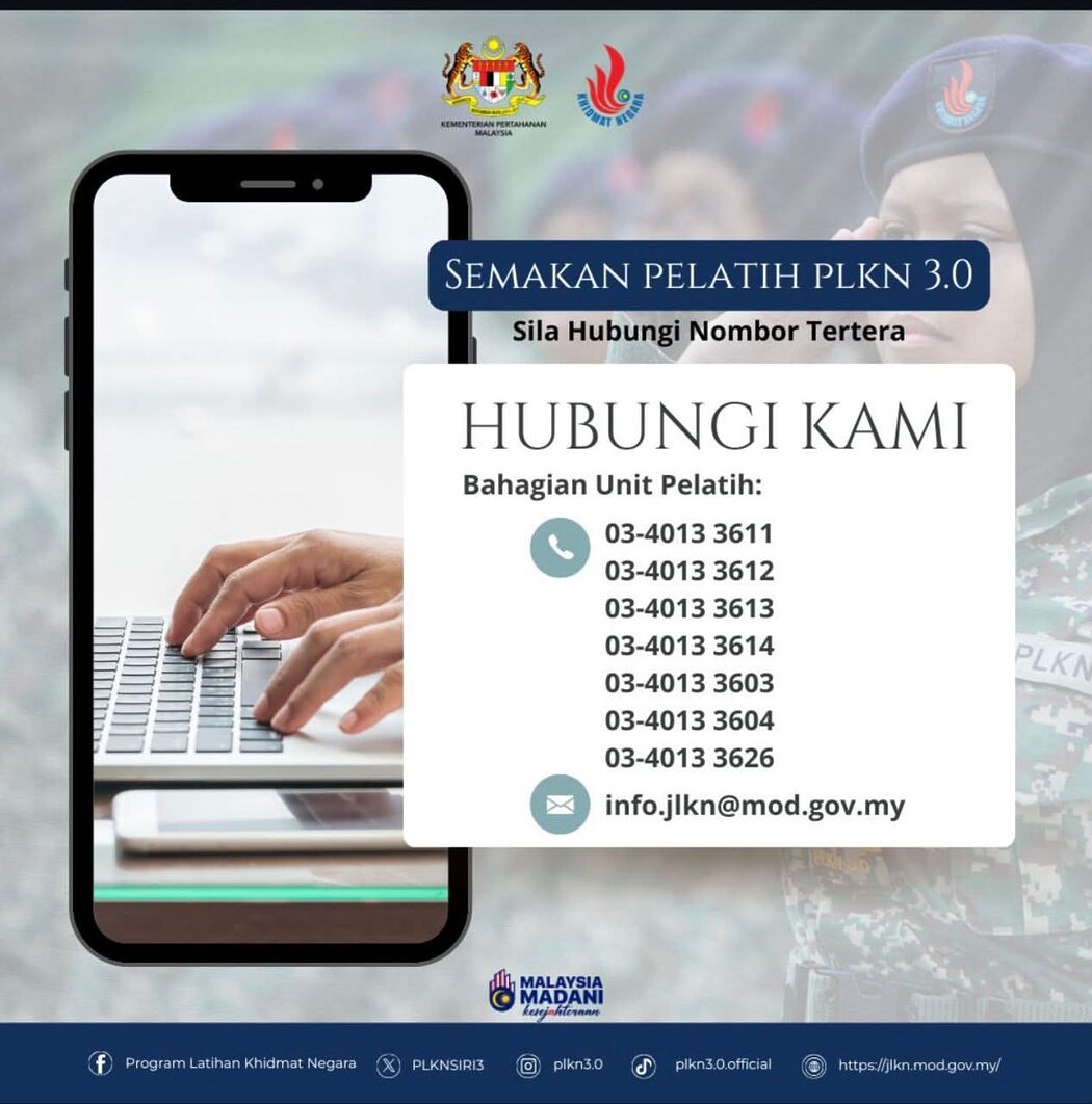 Ramai Sangkakan Scammer, Rupanya Panggilan PLKN: Ini Senarai Nombor Rasmi Anda Wajib Tahu 3 Ramai Sangkakan Scammer, Rupanya Panggilan PLKN: Ini Senarai Nombor Rasmi Anda Wajib Tahu