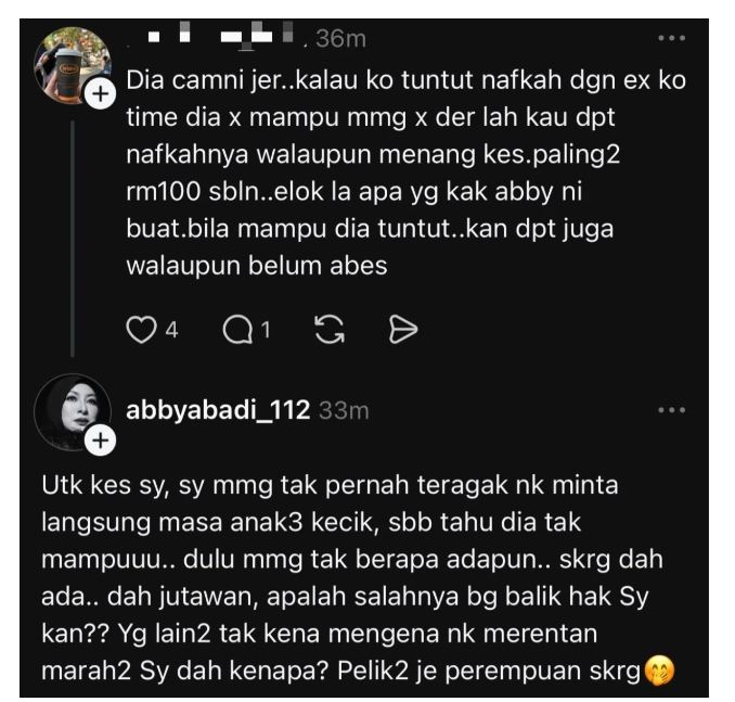 "Dulu Dia Tak Mampu, Sekarang Dah Jutawan" - Abby Abadi Jelaskan Sebab Baru Tuntut Nafkah Anak Daripada Norman Hakim