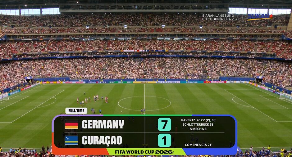 Piala Dunia 2026: Jerman Belasah Curacao 7-1, Bintang Terengganu Buat Kemunculan