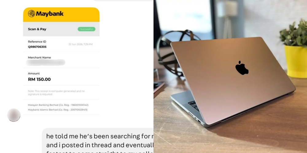 Niat Nak Beli MacBook Tapi Dah Terjual, Pelajar Ini Terpaku Penjual Tiba-Tiba Minta QR Code