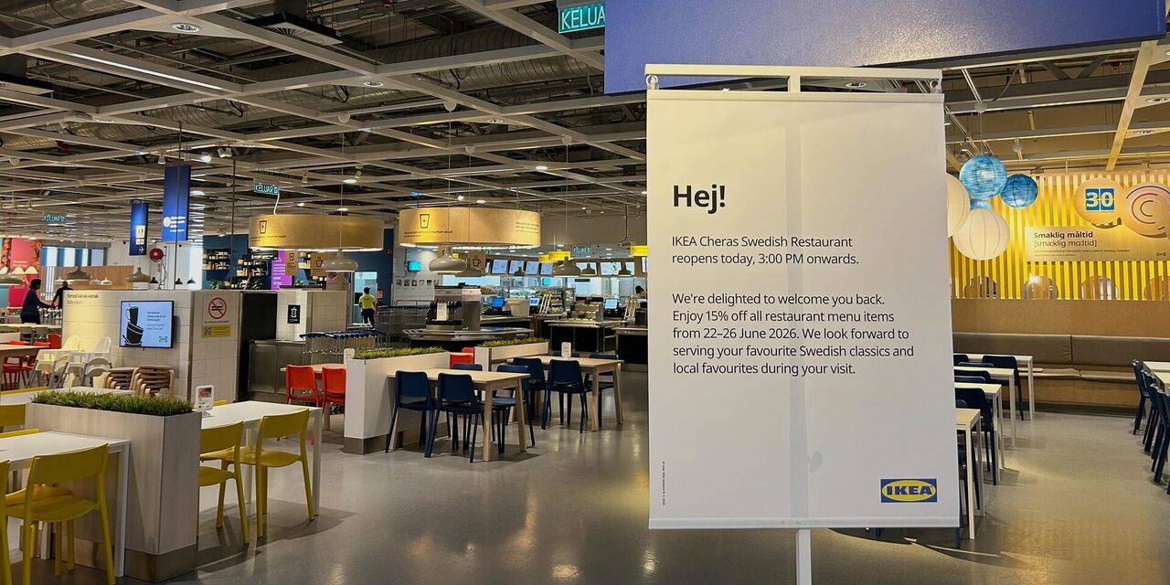 Restoran Sweden IKEA Cheras Kini Dibuka Semula, Tawar Diskaun 15% Untuk Semua Makanan