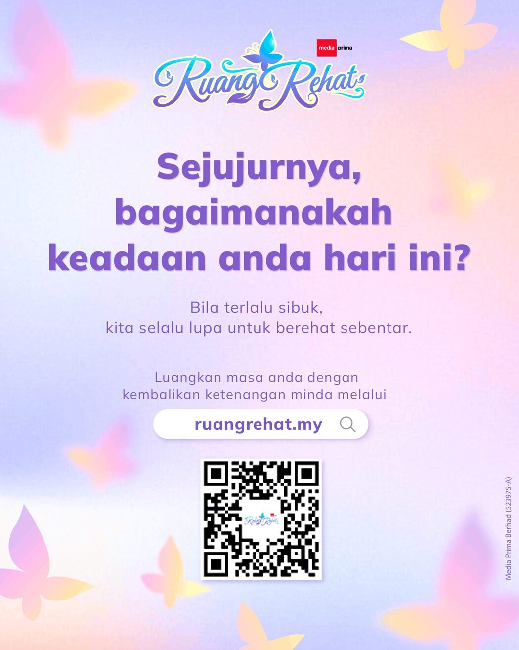 'Berehat Bukan Tanda Lemah' – Media Prima Lancar 'Ruang Rehat' Untuk Bantu Anda 'Healing' Dan Hilangkan 'Burnout'