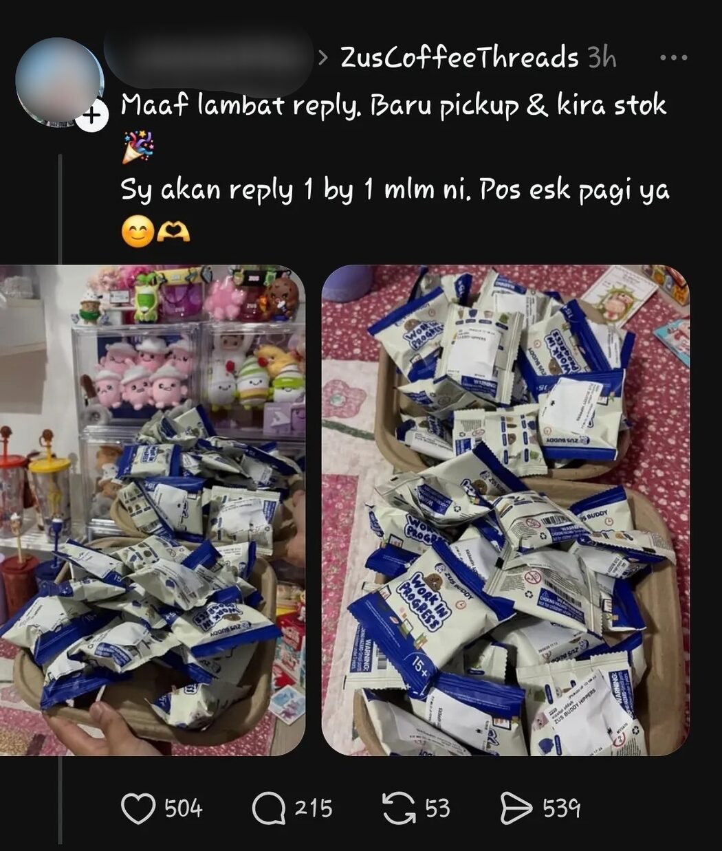 Patung Zus Hippers Dijual Harga Kayangan RM80 Oleh Scalper Buat Peminat Naik Darah