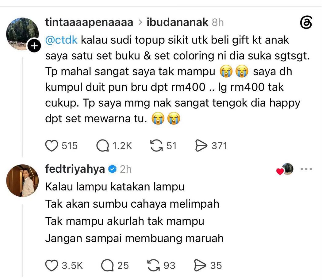 Gara-Gara Mahu Set Mewarna RM800, Tindakan Ibu Ini Minta Bantuan Siti Nurhaliza Cetus Perdebatan Netizen 2 Gara-Gara Mahu Set Mewarna RM800, Tindakan Ibu Ini Minta Bantuan Siti Nurhaliza Cetus Perdebatan Netizen