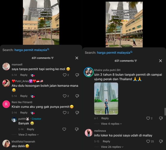 Tular Tangkap Layar Warga Indonesia Bangga Hidup Bebas Tanpa Dokumen Sah Di Malaysia 2 Tular Tangkap Layar Warga Indonesia Bangga Hidup Bebas Tanpa Dokumen Sah Di Malaysia