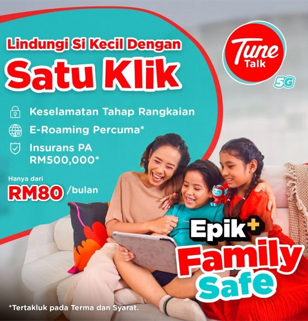 Akhirnya Keselamatan Anak Terjaga, Tune Talk Tawar Pelan Dengan Fungsi ‘One-Tap Parental Control’ 2 Tune Talk