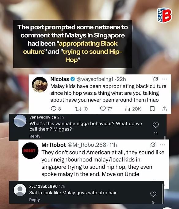 'Get The Fact Bruh...' Di Singapura, Ibu Kecewa Anaknya Dituduh Budak Melayu Agungkan Budaya Kulit Hitam 2 Warga asing