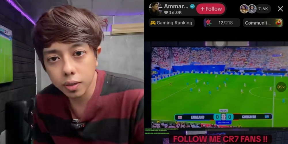 Tak Serik Lagi Tayang Live Piala Dunia, Akaun TikTok Ammar Nazhan Kena Gantung Selama 7 Hari