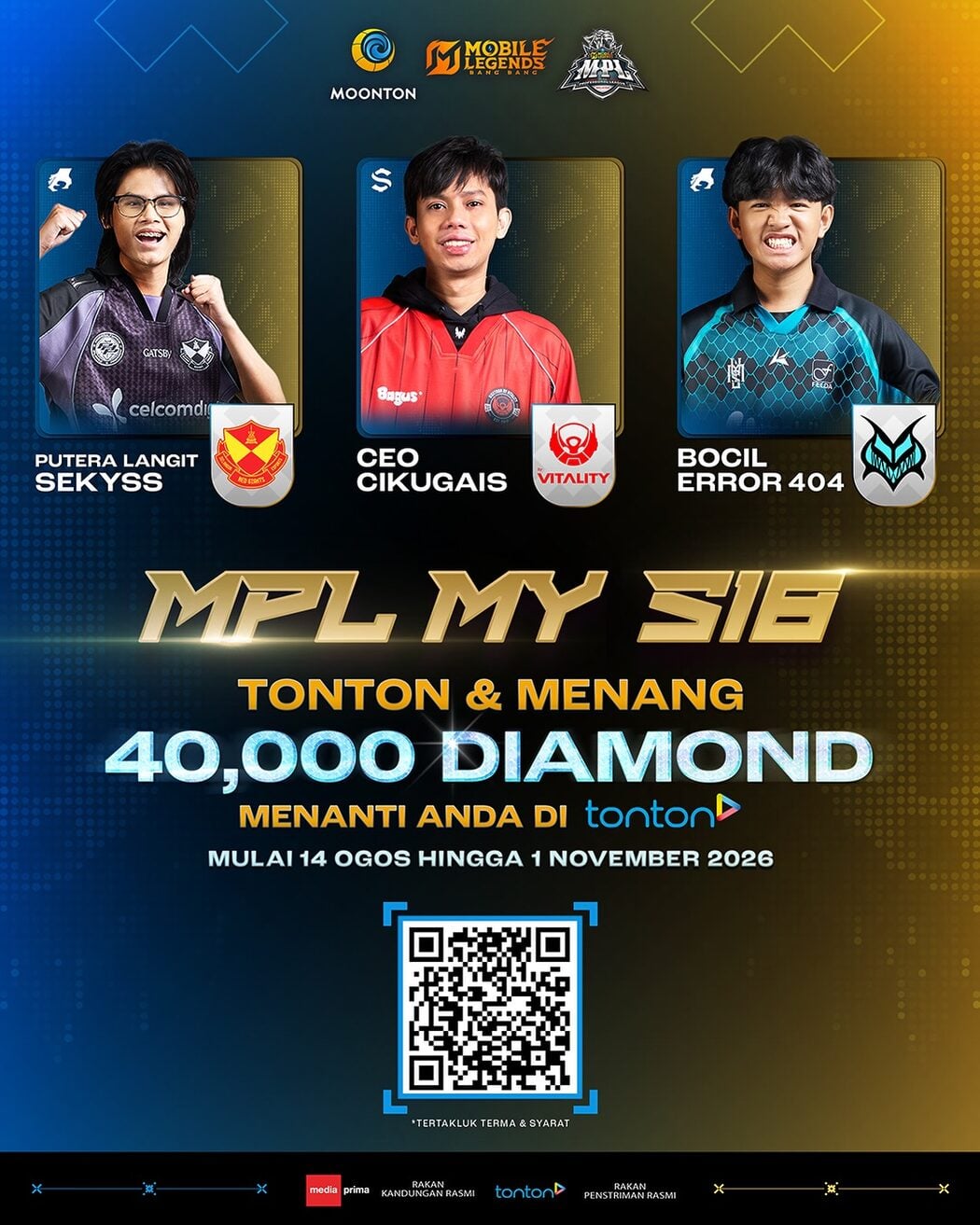 Peluang Menangi 100,000 MLBB Diamonds Menerusi Kempen Tonton Dan Menang MPL MY S18 2 Peluang Menangi 100,000 MLBB Diamonds Menerusi Kempen Tonton Dan Menang MPL MY S18